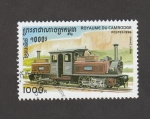 Stamps Cambodia -  Locomotora Snake