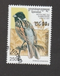 Stamps Cambodia -  Emberiza shoeniclus