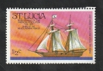 Sellos del Mundo : America : Santa_Luc�a : 378 - Bicentenario de la Independencia de USA, Barco Le Hanna