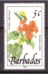 Stamps Barbados -  serie- Flora sivestre