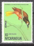 Stamps : America : Nicaragua :  oropendola RESERVADO