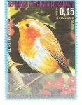 Stamps : Africa : Equatorial_Guinea :  Petirrojo RESERVADO