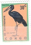 Stamps Republic of the Congo -  Cigüeña negra