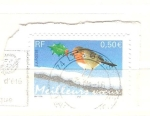 Stamps France -  petirrojo