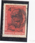 Stamps Argentina -  50 aniversario Caja Nacional de Ahorro