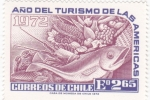 Stamps : America : Chile :  año del turismo de las americas 