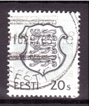 Sellos de Europa - Estonia -  Escudo Nacional