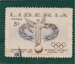 Stamps Liberia -  Conmemoracion de los XVI Juegos Olimpicos