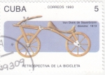 Sellos de America - Cuba -  retrospectiva de la bicicleta