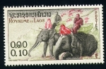 Sellos del Mundo : Asia : Laos : Elefantes con cestas