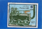 Stamps Laos -  Locomotora