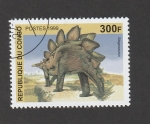Sellos de Africa - Rep�blica del Congo -  Stegosaurus