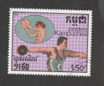 Stamps Cambodia -  Lanzamiento de disco