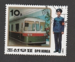 Stamps North Korea -  Vagón metro