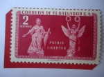 Stamps El Salvador -  Patria Libertad -Serie:Motivos Locales - Tema:Monumentos.