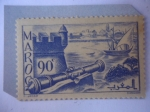 Stamps Morocco -  Murallas de Salé - Serie: Paisajes y Monumentos