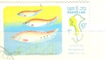 Stamps : Asia : Laos :  notopterus chitala RESERVADO