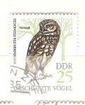 Stamps : Europe : Germany :  buho RESERVADO