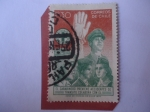 Stamps Chile -  Campaña de la Seguridad Vial-El Carabinero Previene Accidentes de Transito- Emblema.