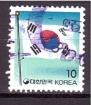 Sellos de Asia - Corea del sur -  Badera Nacional