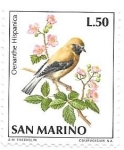 Stamps : Europe : San_Marino :  pájaro