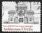 Stamps United States -  1300 - Academia de Bellas Artes de Pennsylvania