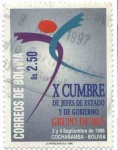 Stamps Bolivia -  cumbre de Jefes de Estado y de Gobierno