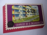 Stamps : America : El_Salvador :  Edificios Multifamiliares Construidos por I.V.U. 1958. Serie:I.V.U.(Inst. de Vivienda Urbana) 