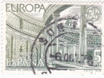 Stamps Spain -  EUROPA CEPT-PALACIO DE CARLOS V(40)
