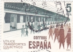 Stamps Spain -  Utilice transportes colectivos(40)