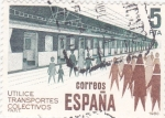 Sellos del Mundo : Europa : Espa�a : Utilice transportes colectivos(40)