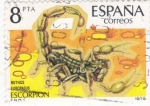 Stamps : Europe : Spain :  Escorpión  (40)
