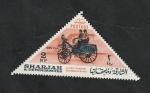 Sellos de Asia - Emiratos �rabes Unidos -  Sharjah - 77 - Transportes y telecomunicaciones vehículo de 1895