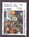 Stamps Laos -  L.A.'84