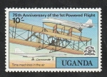 Stamps Uganda -  167 - 75 Anivº del 1er vuelo de los hermanos Wright