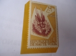Stamps Burkina Faso -  Arte Tribal Africano del bobo - República de Alto Volta