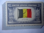 Stamps United States -  Bandera de Bélgica - Países ocupados en la 2a. Guerra Mundial.