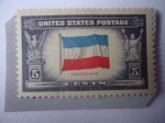 Stamps United States -  Bandera de Yugoslavia - Países invadidos - Segunda Guerra Mundial.