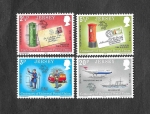 Sellos de Europa - Reino Unido -  99-102 - Centenario de la Unión Postal Universal