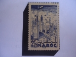 Sellos de Africa - Marruecos -  Fes- Tercera Ciudad de marruecos y Capital del Islam. Serie Paisajes y Monumentos.
