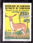 Stamps Cameroon -  Animales en peligro de extinción