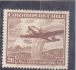 Stamps Chile -  avión 