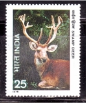 Stamps India -  serie- Fauna salvaje