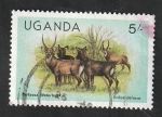 Sellos de Africa - Uganda -  305 - Antílopes