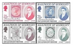 Stamps United Kingdom -  56-59 - Thomas de la Rue