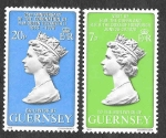 Stamps United Kingdom -  163-164 - XXV Aniversario de la Coronación de Isabel II