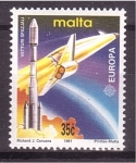 Stamps Malta -  Europa- Europa y el Espacio