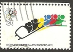 Stamps United States -  960 - Olimpiadas Sapporo 72, bobsleigh
