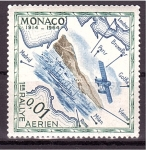 Stamps Monaco -  50 aniv. del 1º Rally aéreo