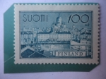 Stamps : Europe : Finland :  Helsinki-Harbour - Puerto de Helsinki-Capital y la Ciudad más grande de Fl.